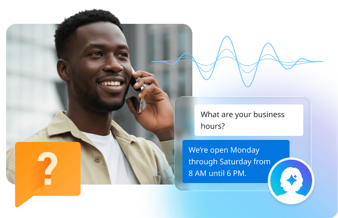AI Receptionist handles routine enquiries