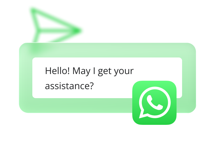 Customer WhatsApp message sent to a business number